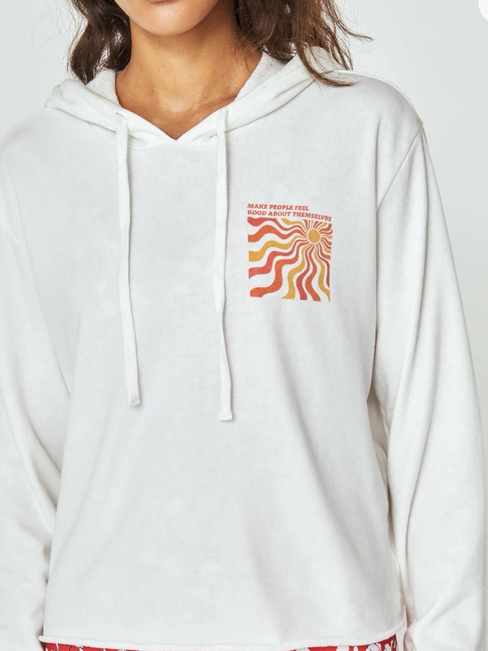 Spiritual Gangster Feel Good Crop Hoodie